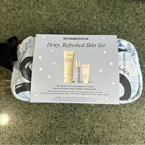 SkinMedica Dewy, Refreshed Skin Set -AHA/BHA Cleanser-Hydrator-Moisturizer & Bag